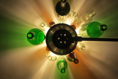 Joey Gracia, 'Untitled Lighting', 2013, Found bottles and lamp, dimensions variable. Courtesy the artist.